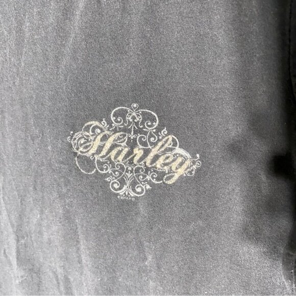 Harley-Davidson Black Short Sleeve T Shirt W Laser Cut Logo Shape On Back - Picture 10 of 12